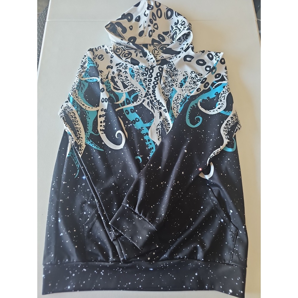 Octopus Tentacle Performance Hoodie Pullover Fishing UV Shirt Adult L